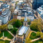 Birmingham City Centre aerial view