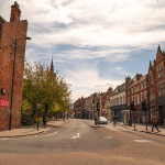 Image of an empty street in Derby