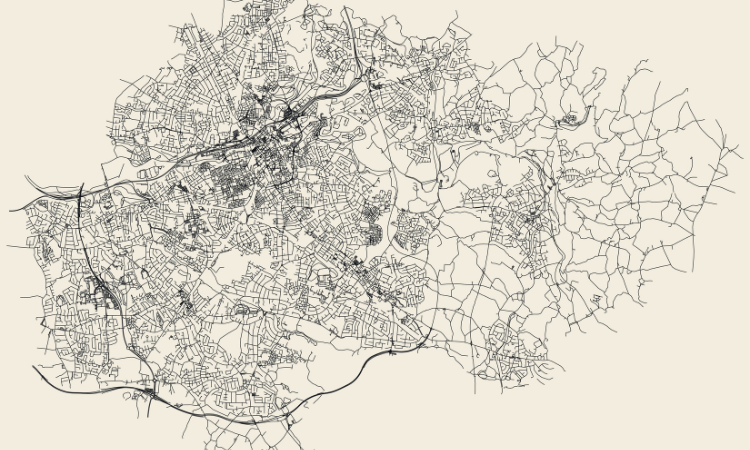 Map of Stockport