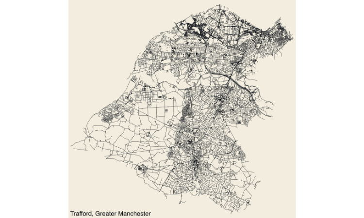 Map of Trafford