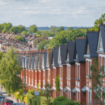 Skyline of terrace houses