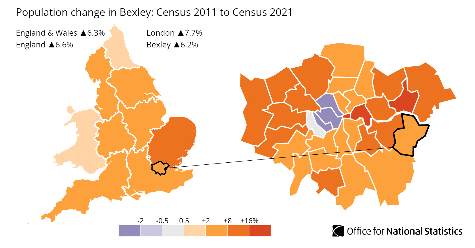 Bexley 2021 Census Population - ONS Bexley 2021 Census Population - ONS