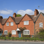 Traditional row of 4 houses