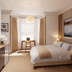 A studio bedroom of an air bnb property for sale