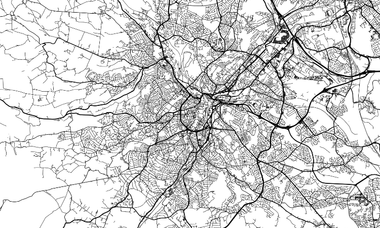 Map of Sheffield