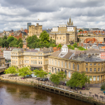 A 3D image of the city flag of Durham.