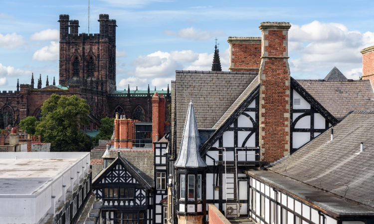 View of the Chester Cathedral