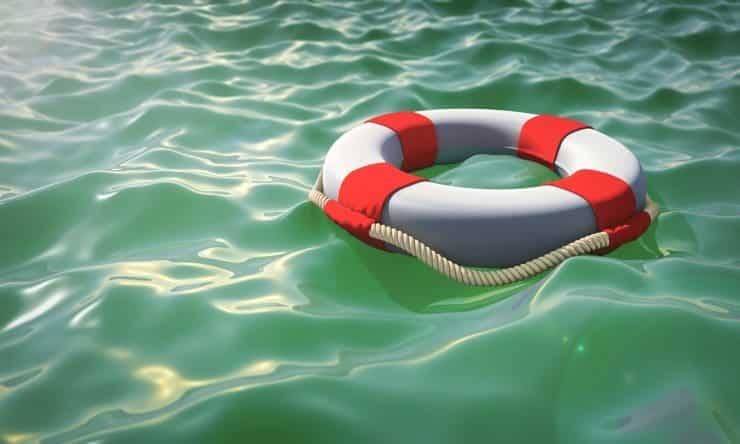 a life ring providing help