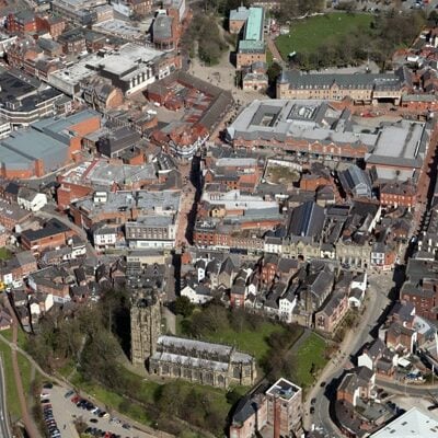 Aerial Photograph of Wrexham