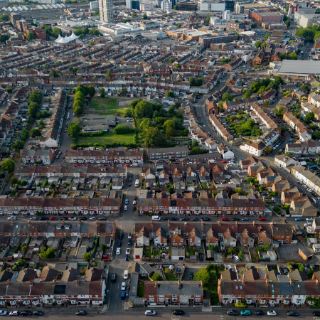 Aerial view of Swindon
