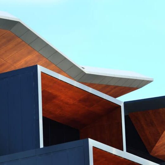 An example of a butterfly roof.