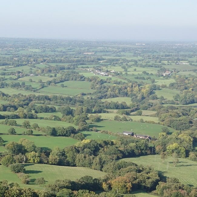 View over the Cheshire Plain.