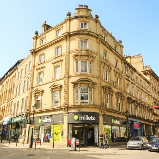 A Victorian commercial building in the centre of Halifax.