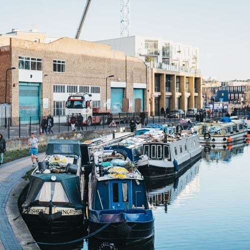 A view of Regent's Canal in Haringey.