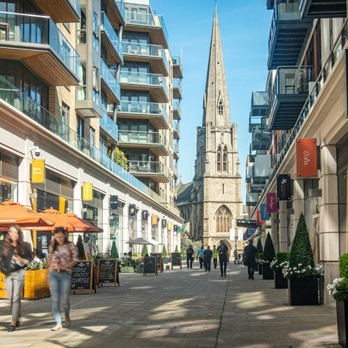 St George Filmworks in Ealing- a large new residential and leisure development in West London.