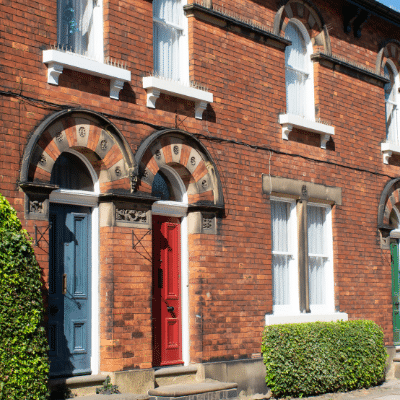 A traditional Manchester terrace house