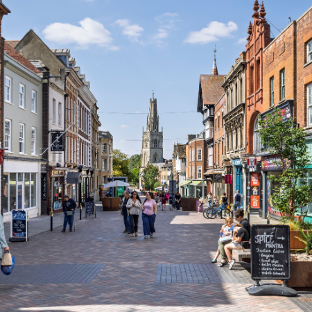 Westgate street in Gloucester