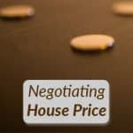 Text says, 'negotiating house price'.