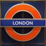 The logo for the London tube.